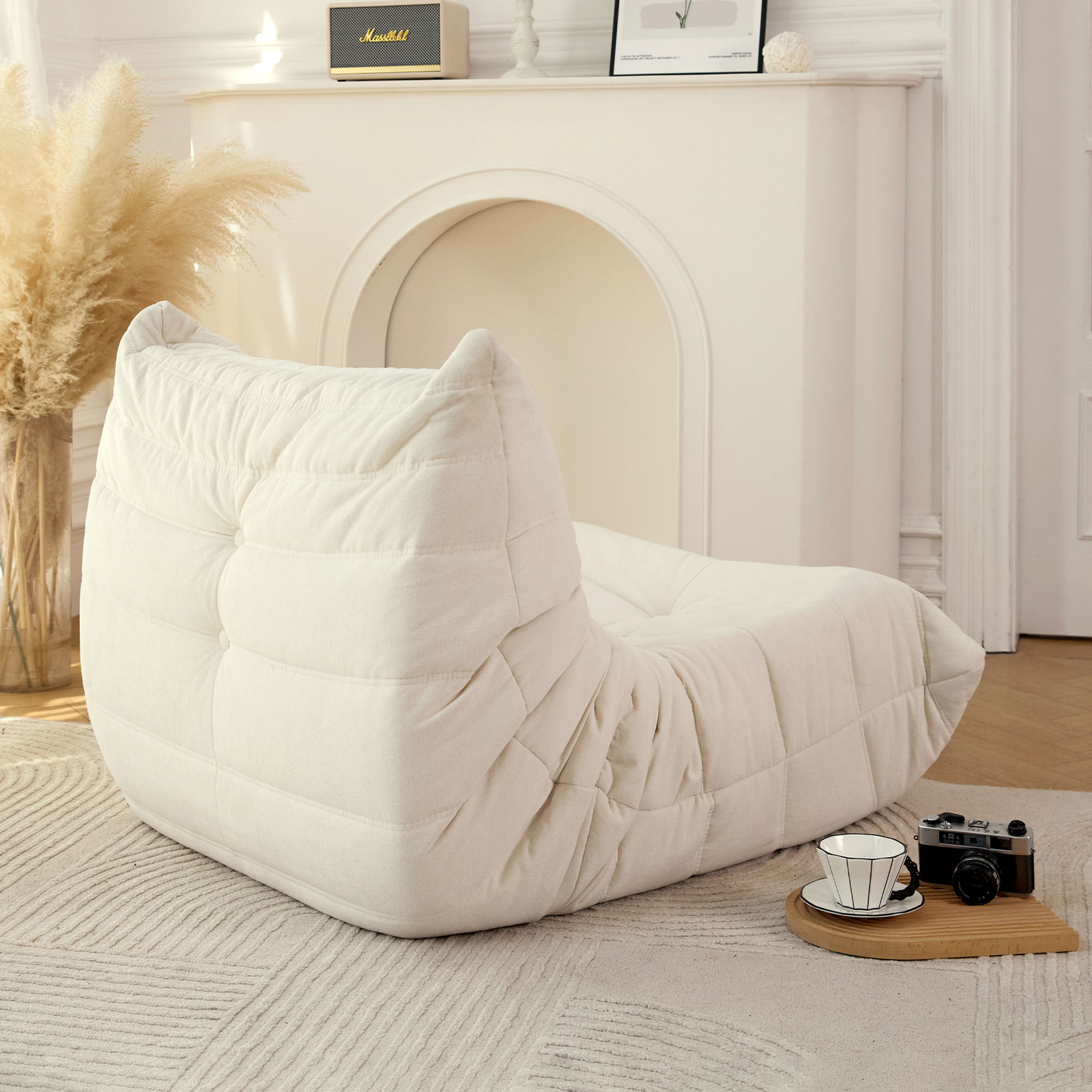 No Installation Bean Bag Chair Big Beanbag Chair for Adults Bean Bag Lounger Foa