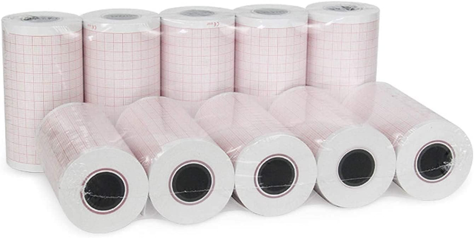 10 Rolls Premium ECG Paper EKG Paper for 3 Channel ECG Machine, Fits for Edan SE