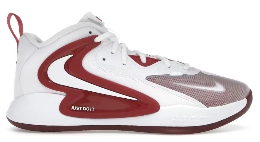Nike HyperSet 2 White Team Crimson Men's Size 14 FQ7070-106 Volleyball Shoes