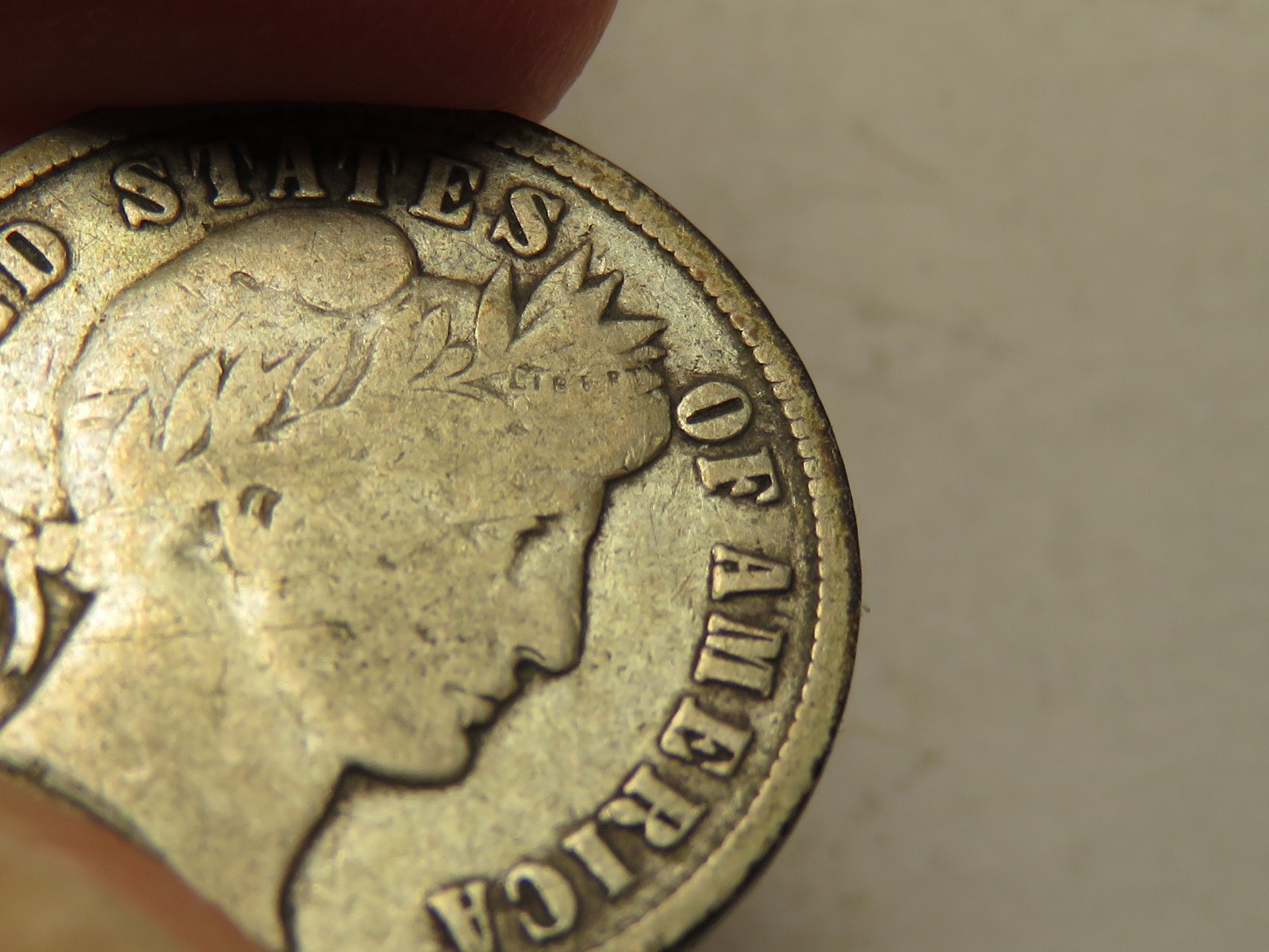 1909-S Barber Dime Grading Fine