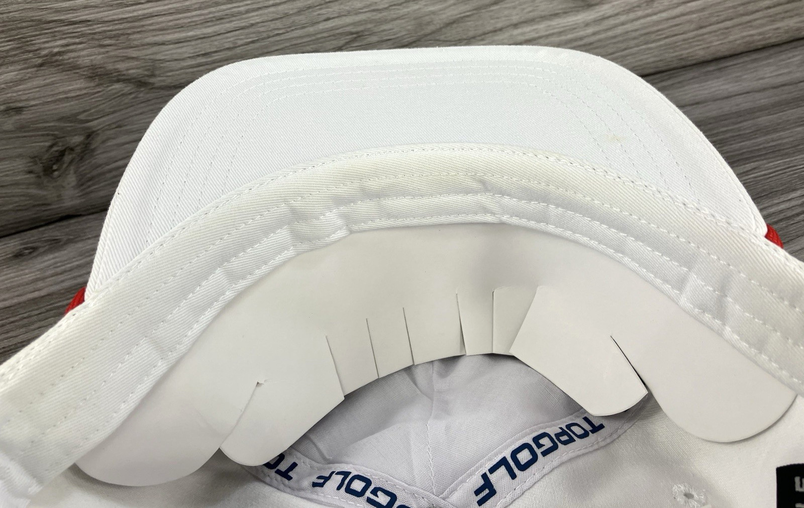 Top Golf Hat Cap white w/ red rope NWT