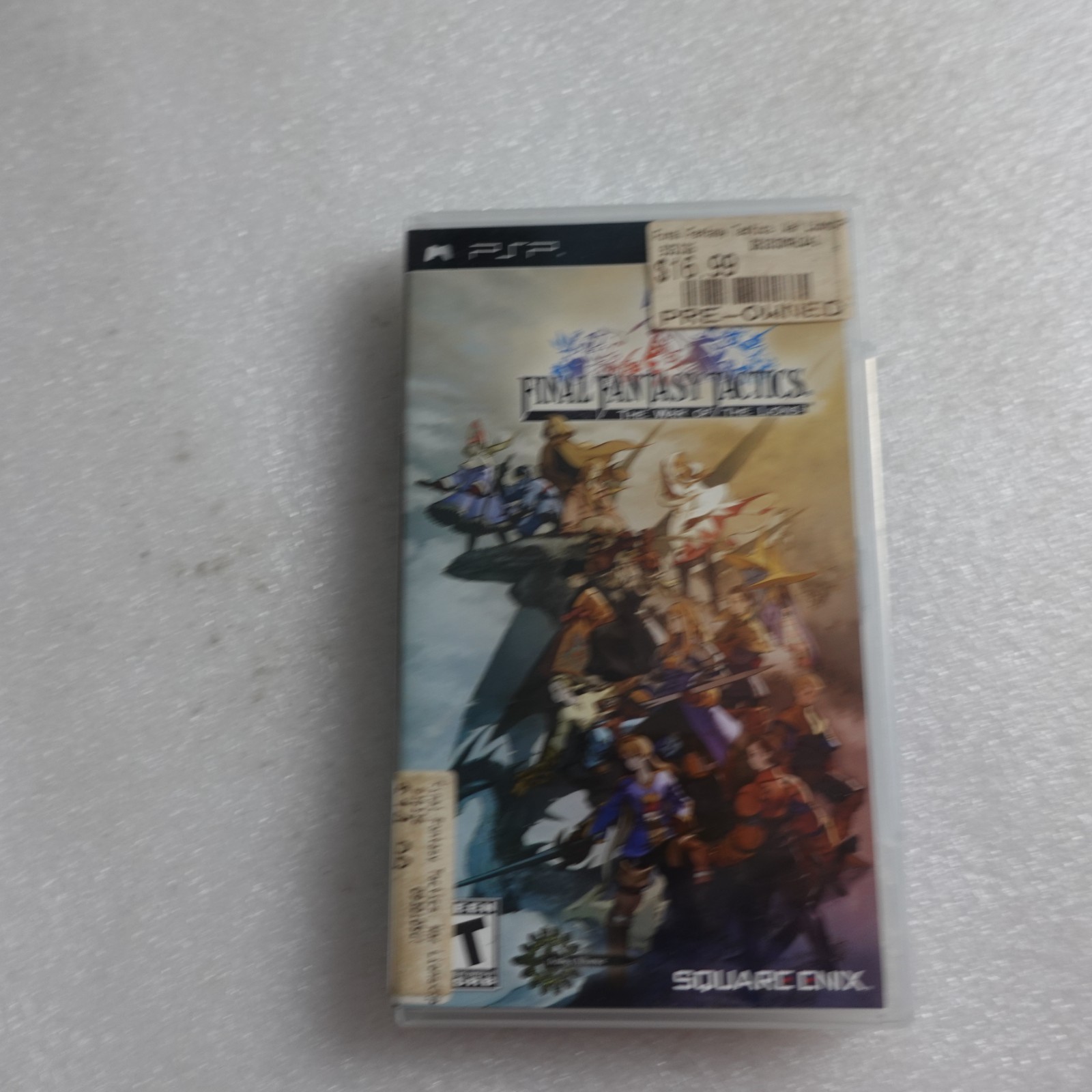 Final Fantasy Tactics: The War of the Lions Sony PSP Case Only  NO GAME OEM