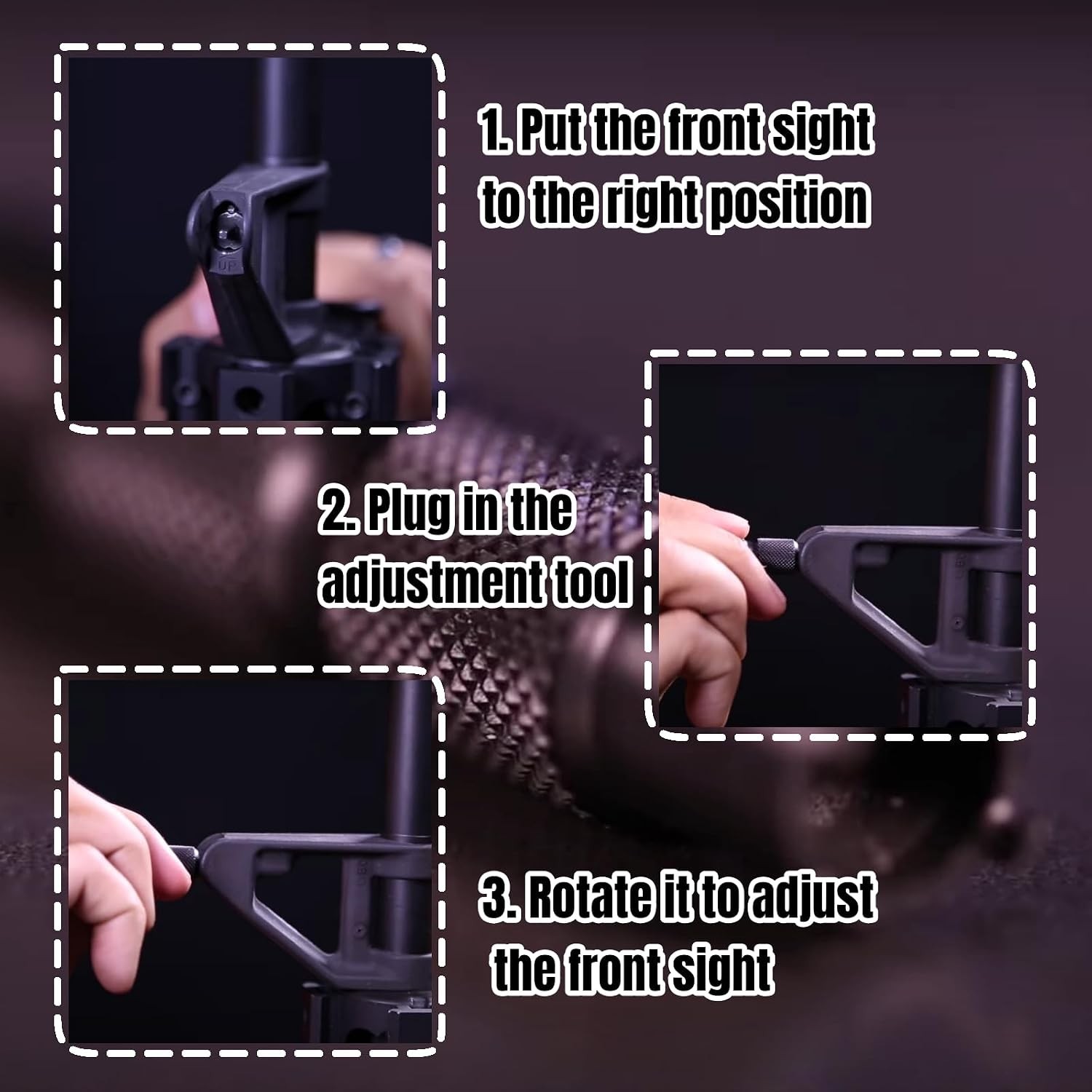 1 PCS Front Sight Tool Precise Front Sight Adjustment Tool with 4 & 5 Prong For✅