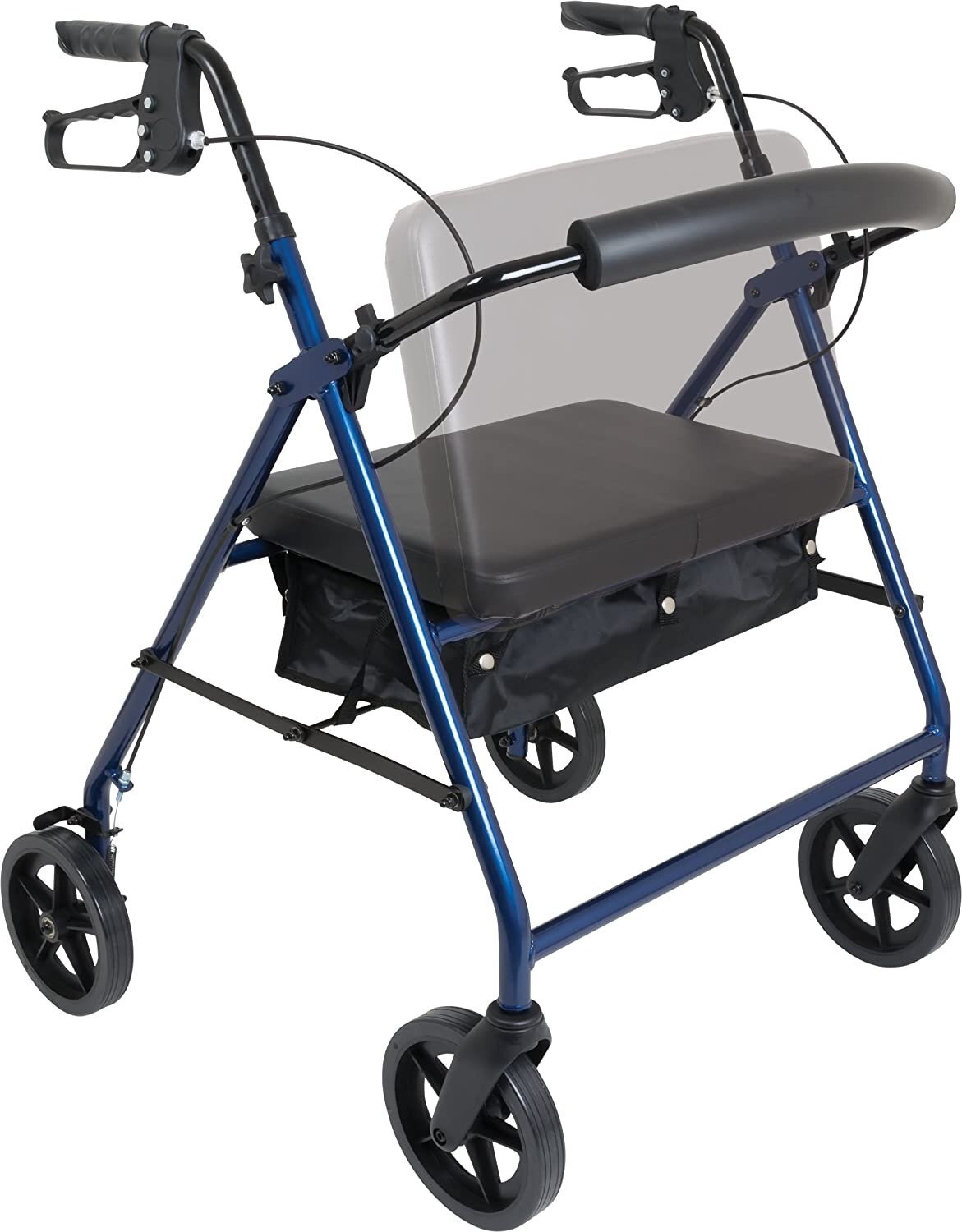 Probasics Heavy Duty Aluminum Bariatric Rollator with 8-inch Wheels, 400...