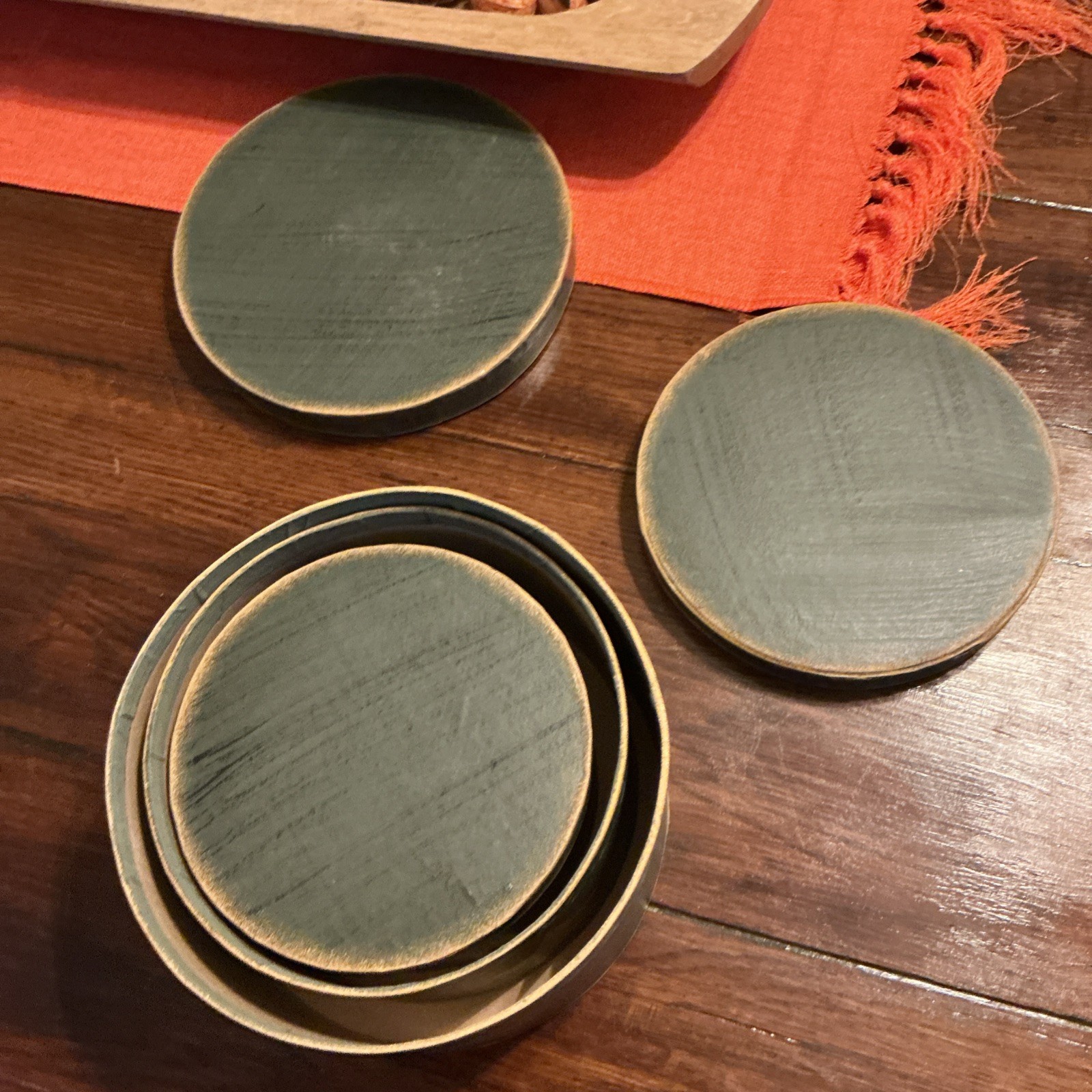 Set of Star Boxes. Decorative Boxes with Lids.