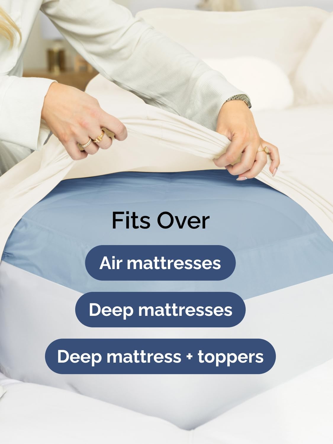 Extra Deep Split King Fitted Sheet - Hotel Luxury Single Fitted Sheet Only - ...