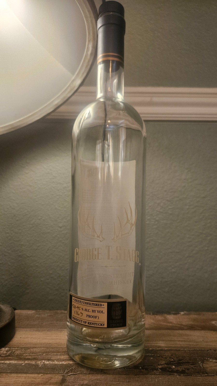 George T. Stagg Empty Unrinsed Bottle Bourbon 2019 116.9 🔥🔥