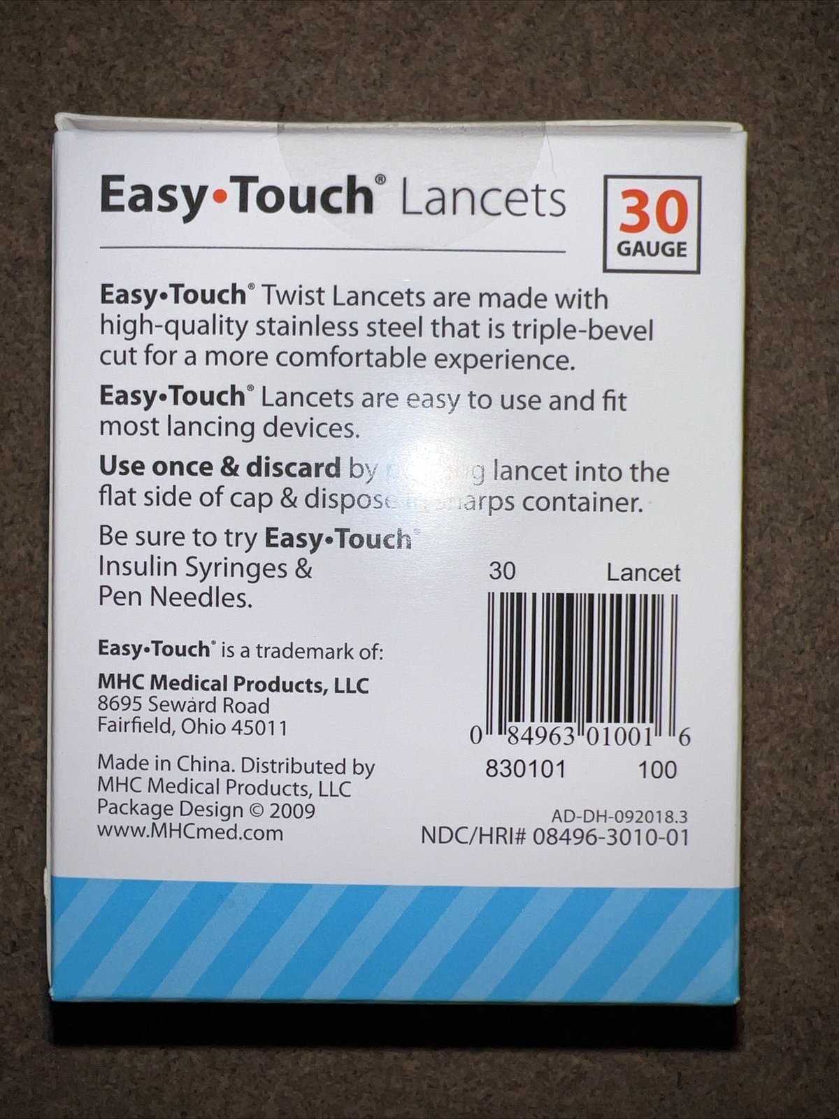 Easy Touch Twist Lancets New 100 Pcs Per Box Sealed