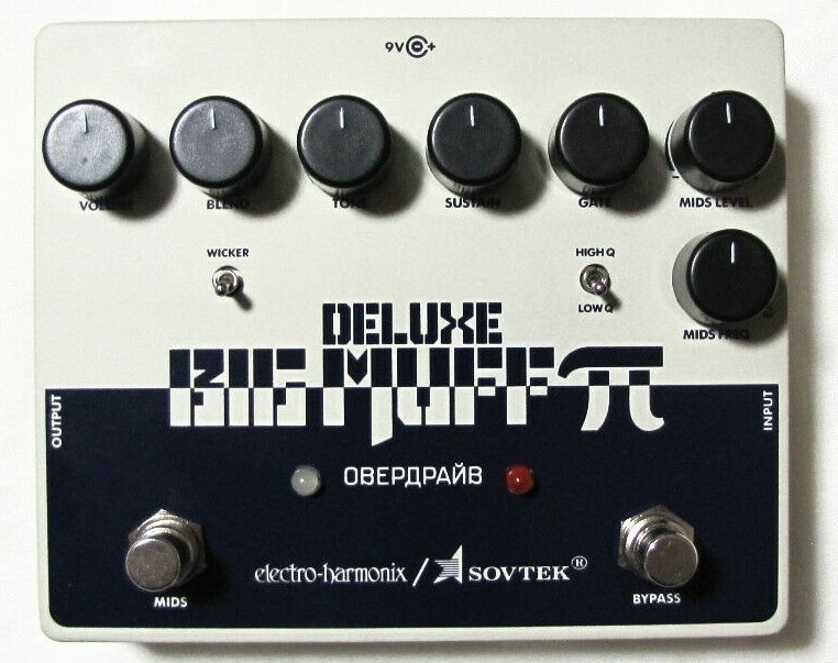 Used Electro-Harmonix EHX Deluxe Sovtek Big Muff Distortion Fuzz Guitar Pedal