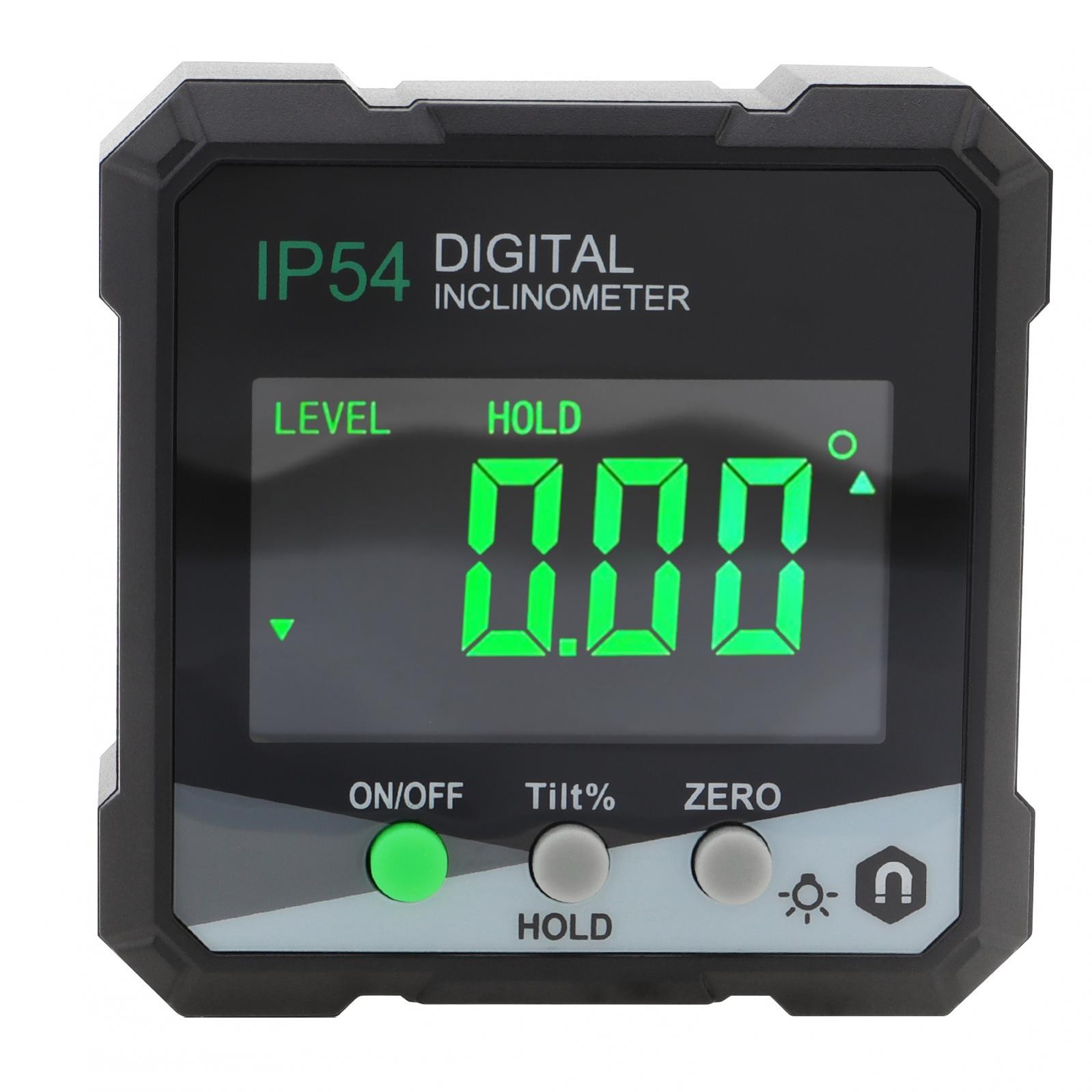 Magnetic Digital Backlit Display & Big Number Angle Finder Protractor Inclinomet