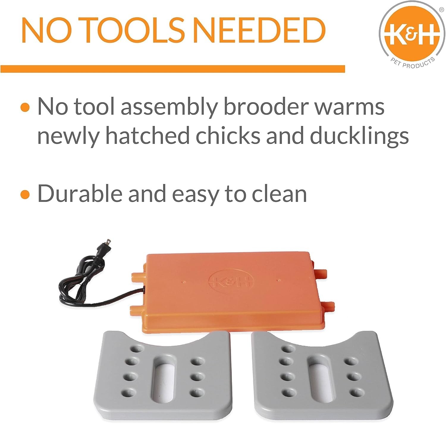 Effortless Assembly Chicken Brooder Heater: Adjustable for 30 Chicks - 40 Watts