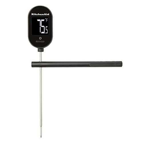 KitchenAid KQ910 Backlit Instant Read Digital Food Kitchen Grill Thermometer,