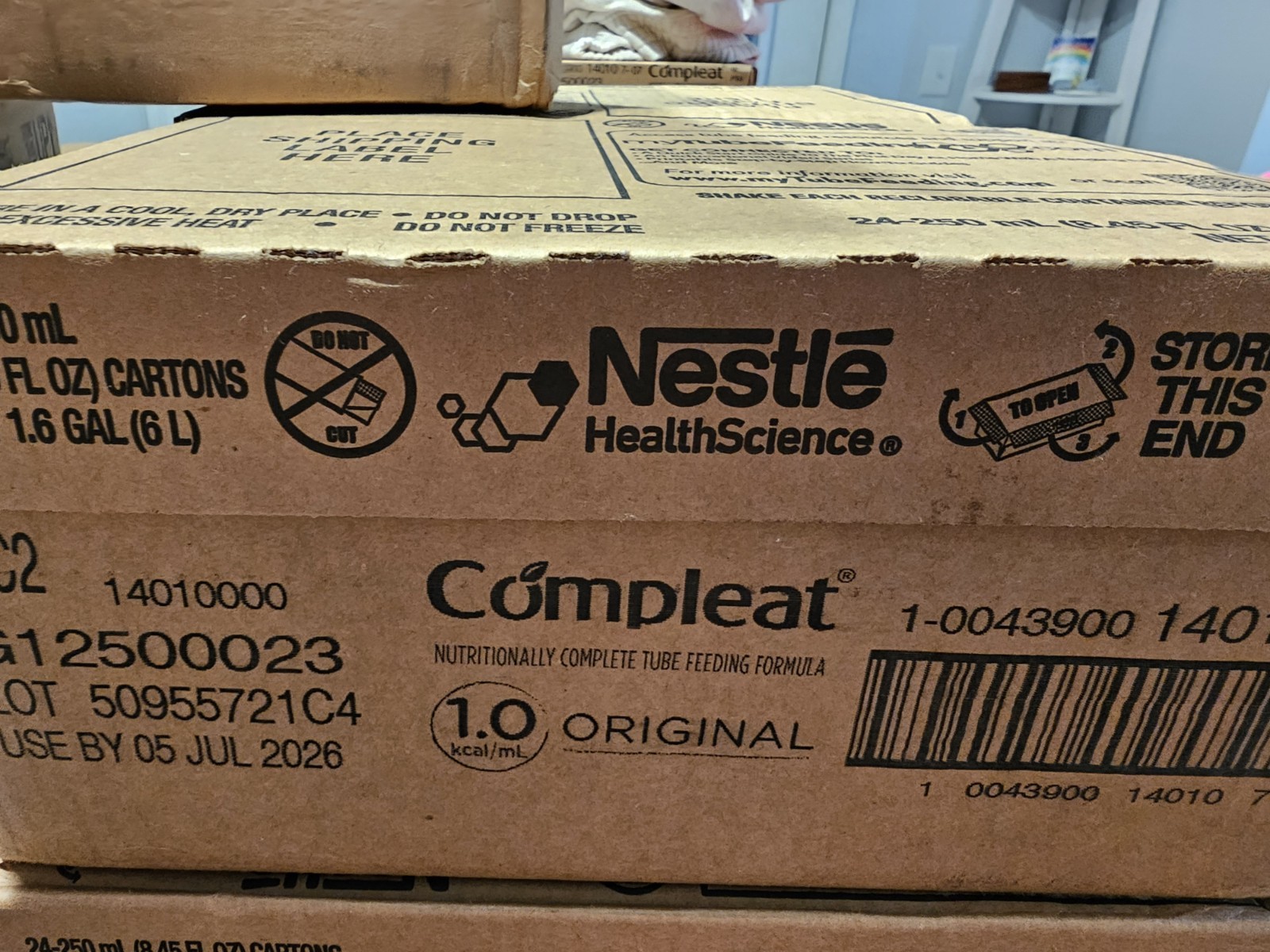 24 x 8.45oz Compleat Nutrition 1.0 Orginal Unflavored Expires 8/26