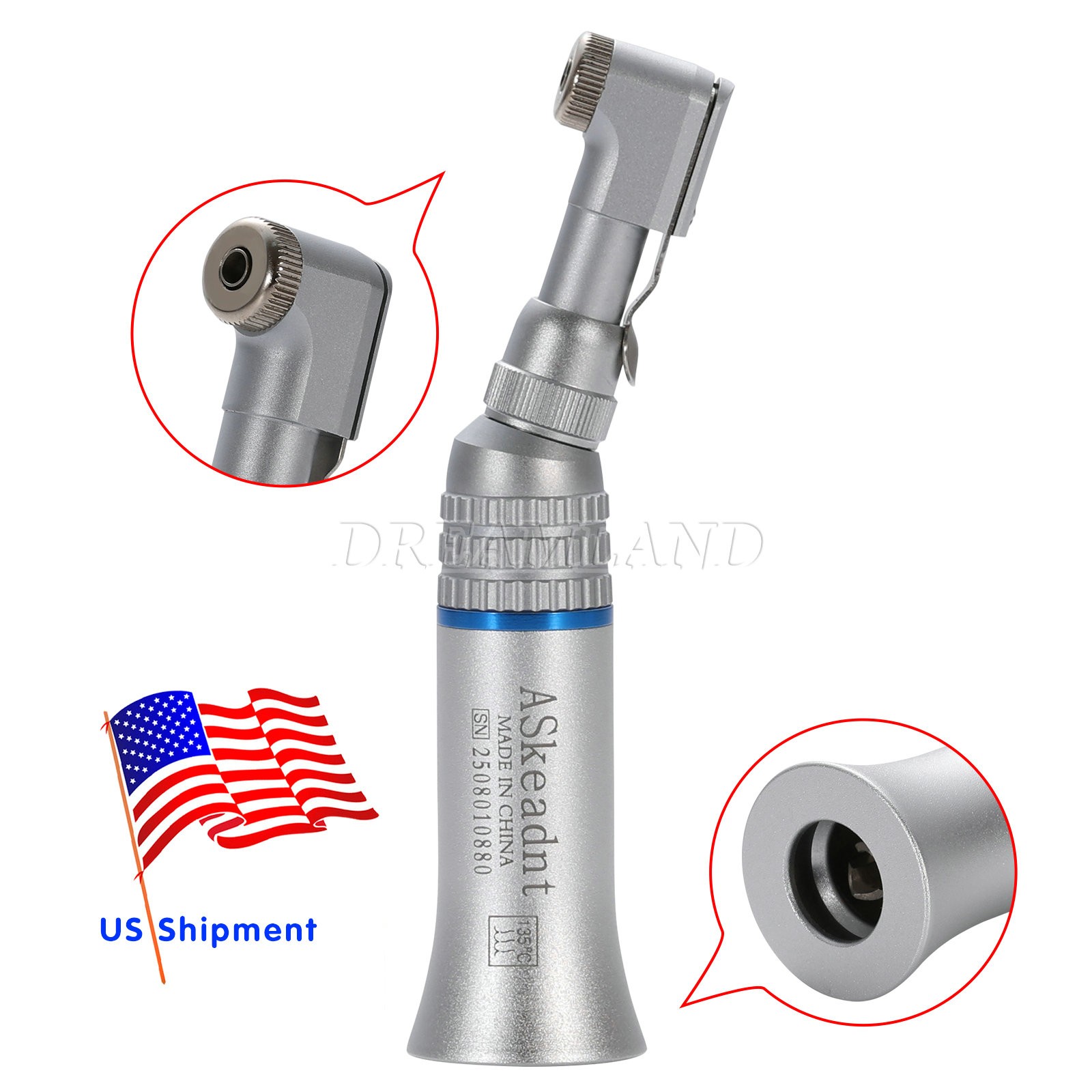 NSK Style Dental Slow Low Speed Handpiece Contra Angle E-TYPE ASKEADNT