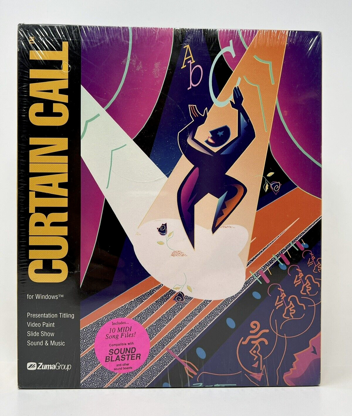 Curtain Call for Windows Rare Collectible Graphics Computer Programs Software