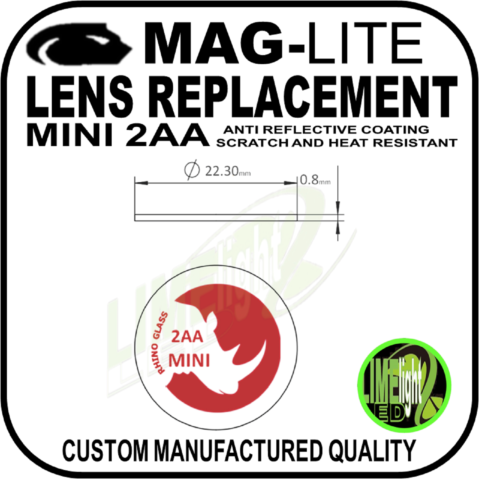 MAGLITE UPGRADE LENS REPLACEMENT AA/ML50L/C/D/DL/MagCharger FLASHLIGHT TORCH AU