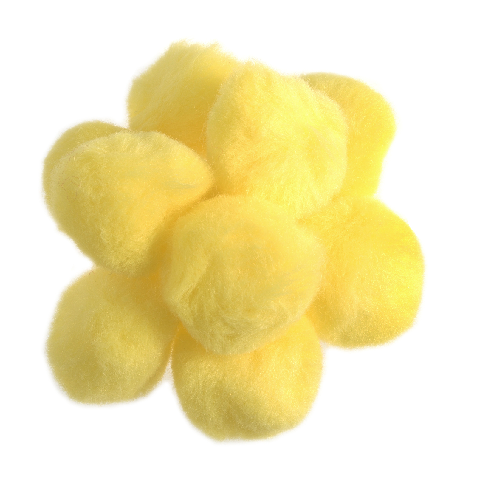 Trimits Pom Poms 3.5cm Yellow - Pack of 50