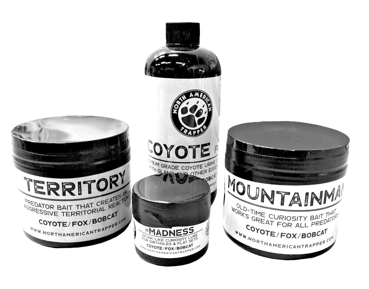 LURE/BAIT Trapping BUNDLE ~ COYOTE / FOX / BOBCAT ~ North American Trapper