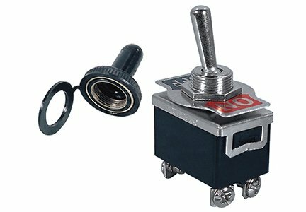 Heavy Duty Toggle Switch With Rubber Boot DPST 20 Amp