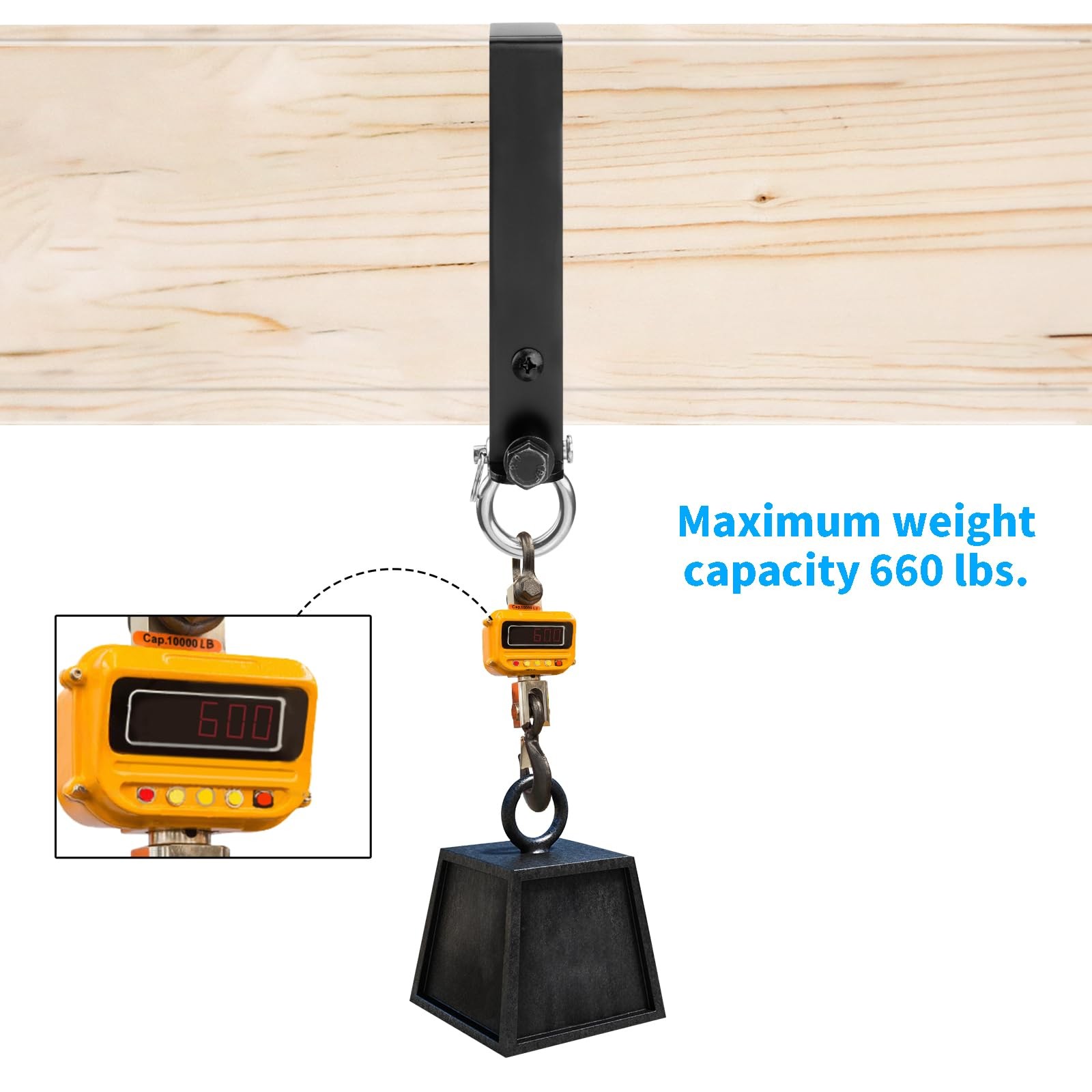 Heavy Duty Swing Hangers, Wooden 180° Swing Set Accessories Hammock Capacity ...