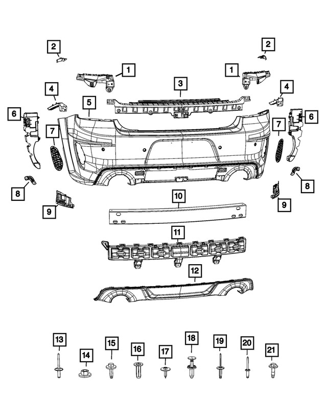 Genuine Mopar Blind Spot Module Bracket Left 68571673AA