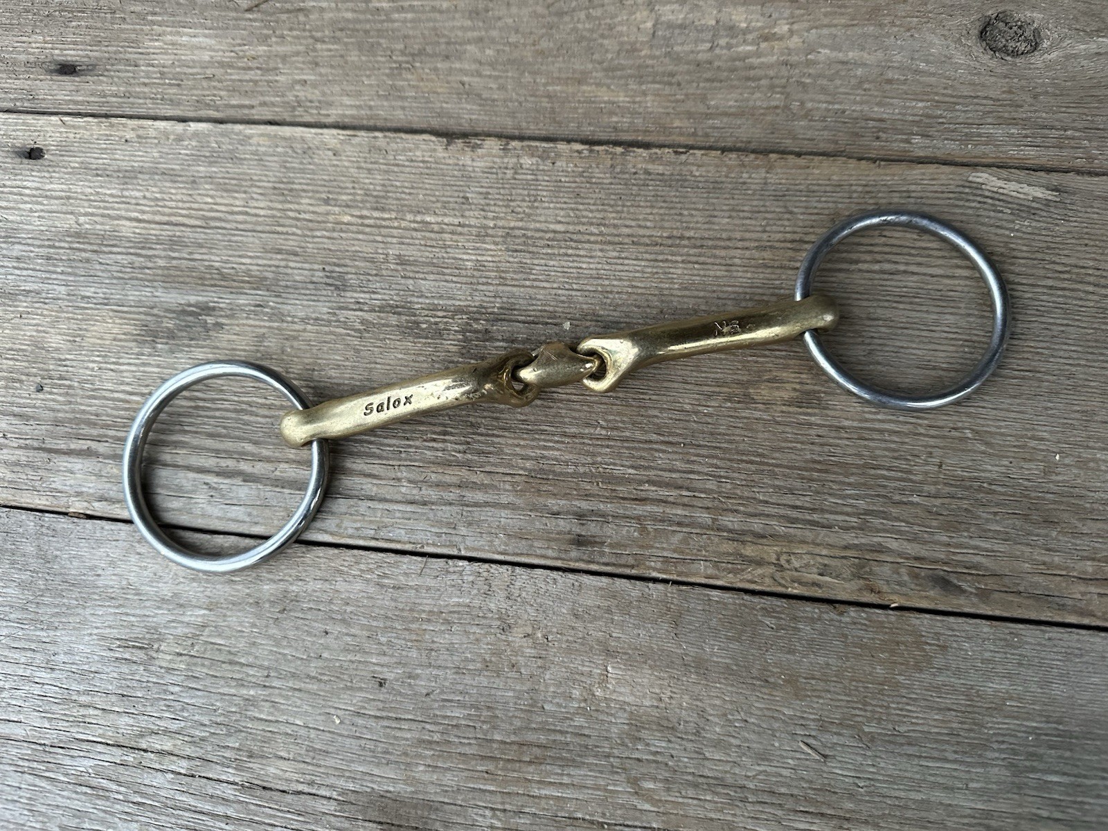 Horse Tack - 5 1/2” Salox English Bradoon 3 Piece English Snaffle Bit