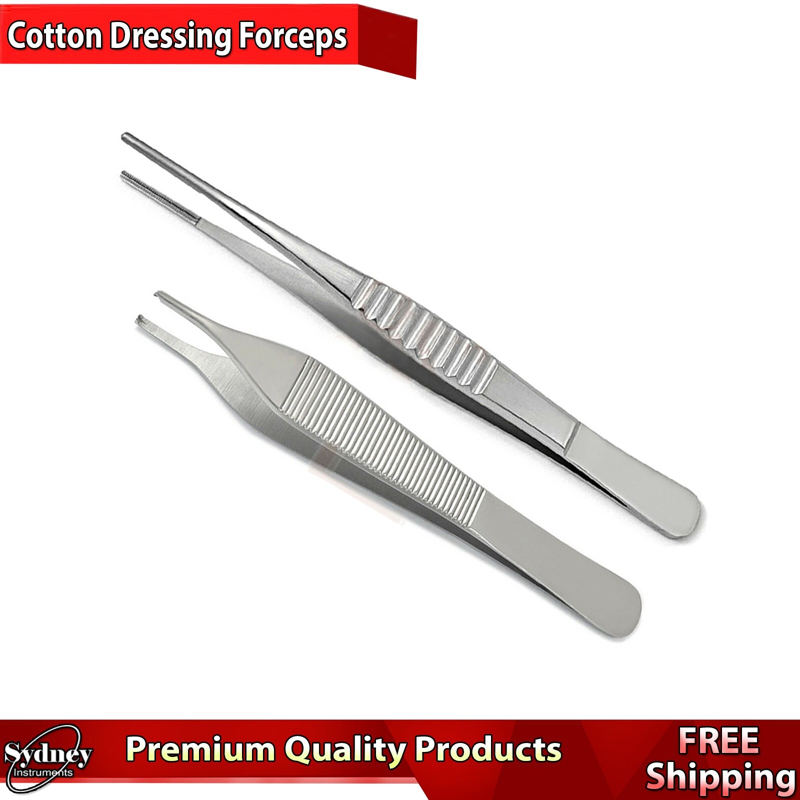 Adson Kocher Tissue Dressing Forceps Tweezers Debackey Atraumatic Pliers