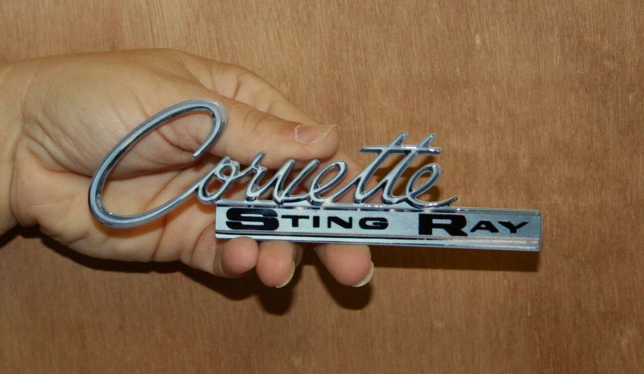 Corvette C2 C3 Side Script Emblem Steel Sign