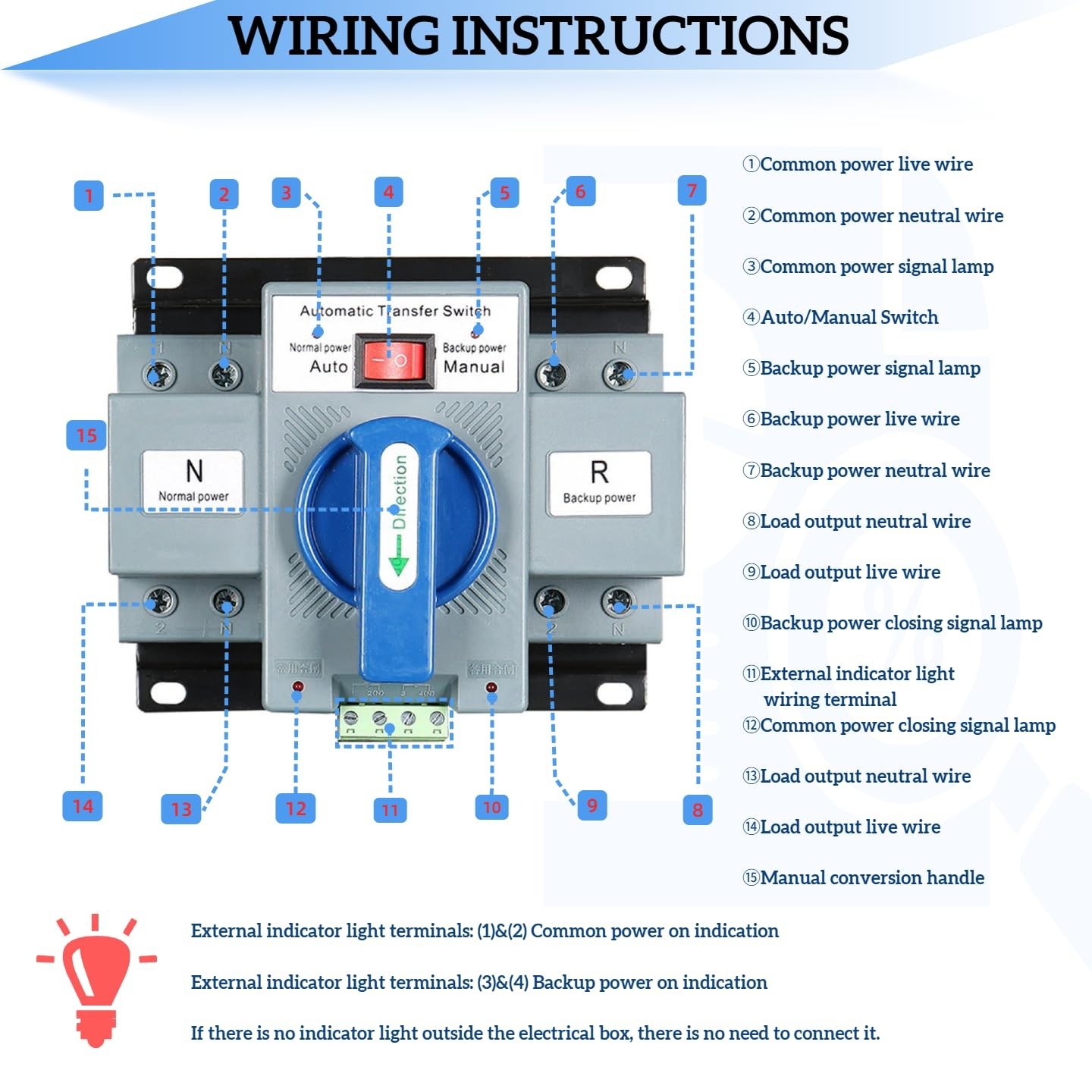 Dual Power Changeover Switch - Fast 2-Second Automatic Transfer System
