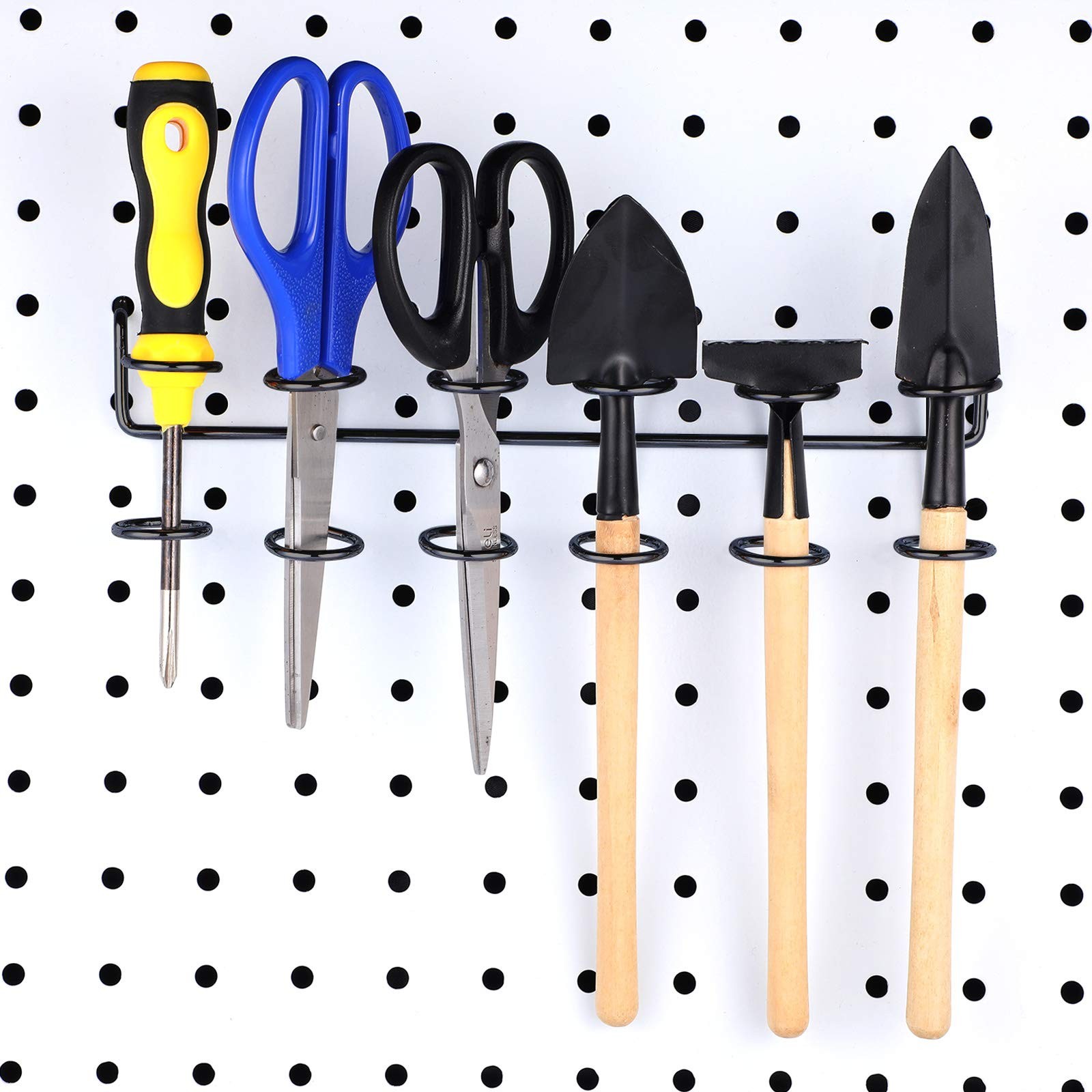 4 Pegboard Screwdriver Holders Multi Ring Tool Organizers for Racks