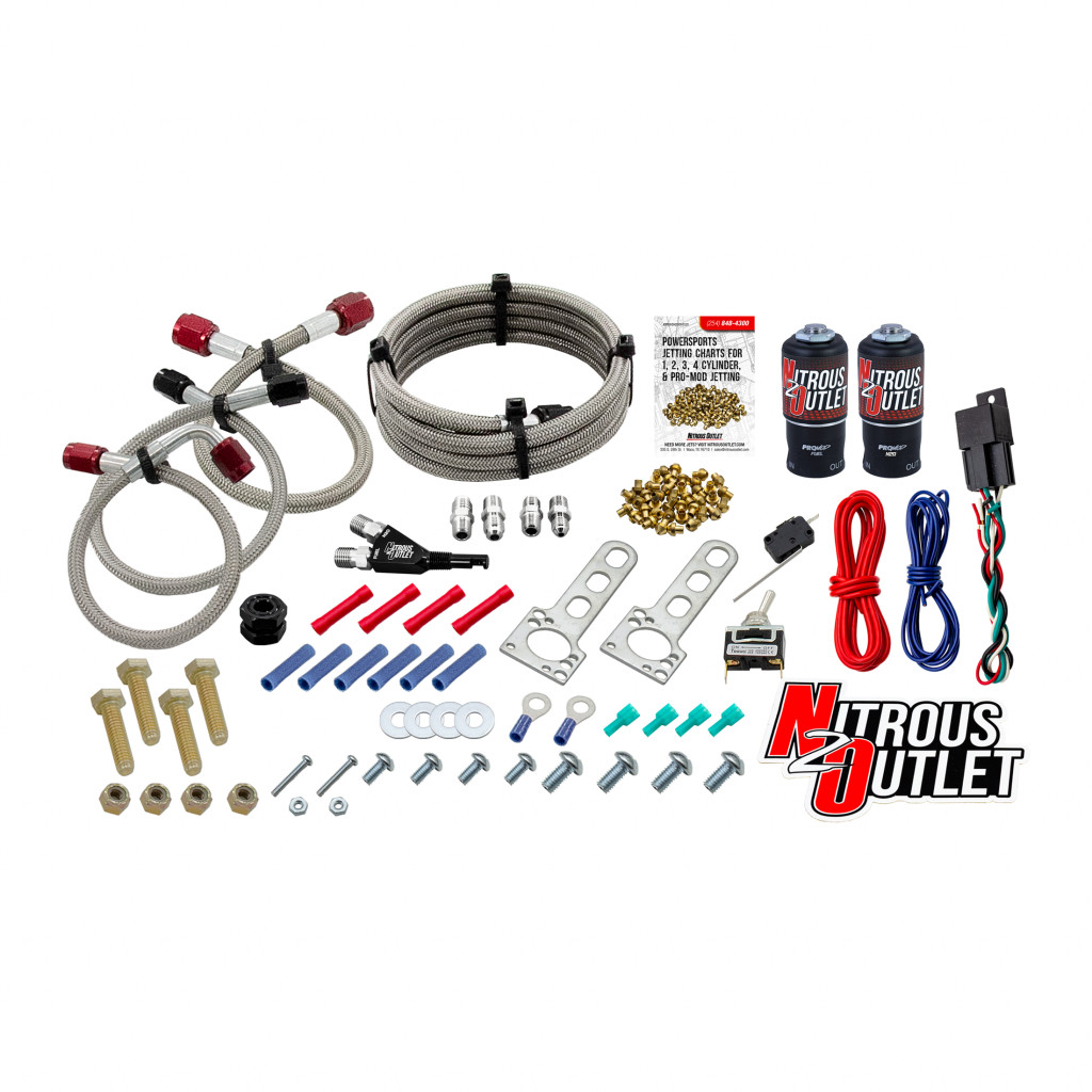 50-10050-00 Nitrous Outlet Powersports SxS Single Cylinder Wet Nozzle System