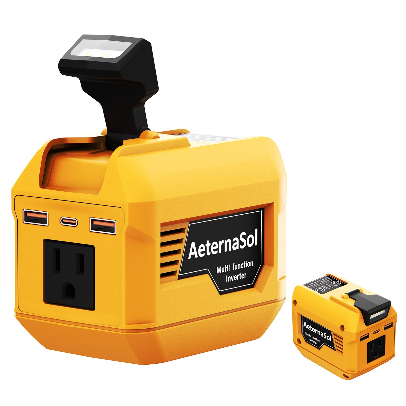 Power Inverter for Dewalt 20V 250W  Peak 500W Battery AC 110V  Portable Camping