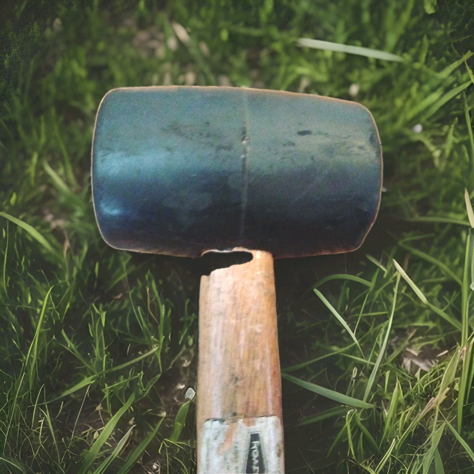 Set of 2 16Oz Rubber Mallets with Wood Handle