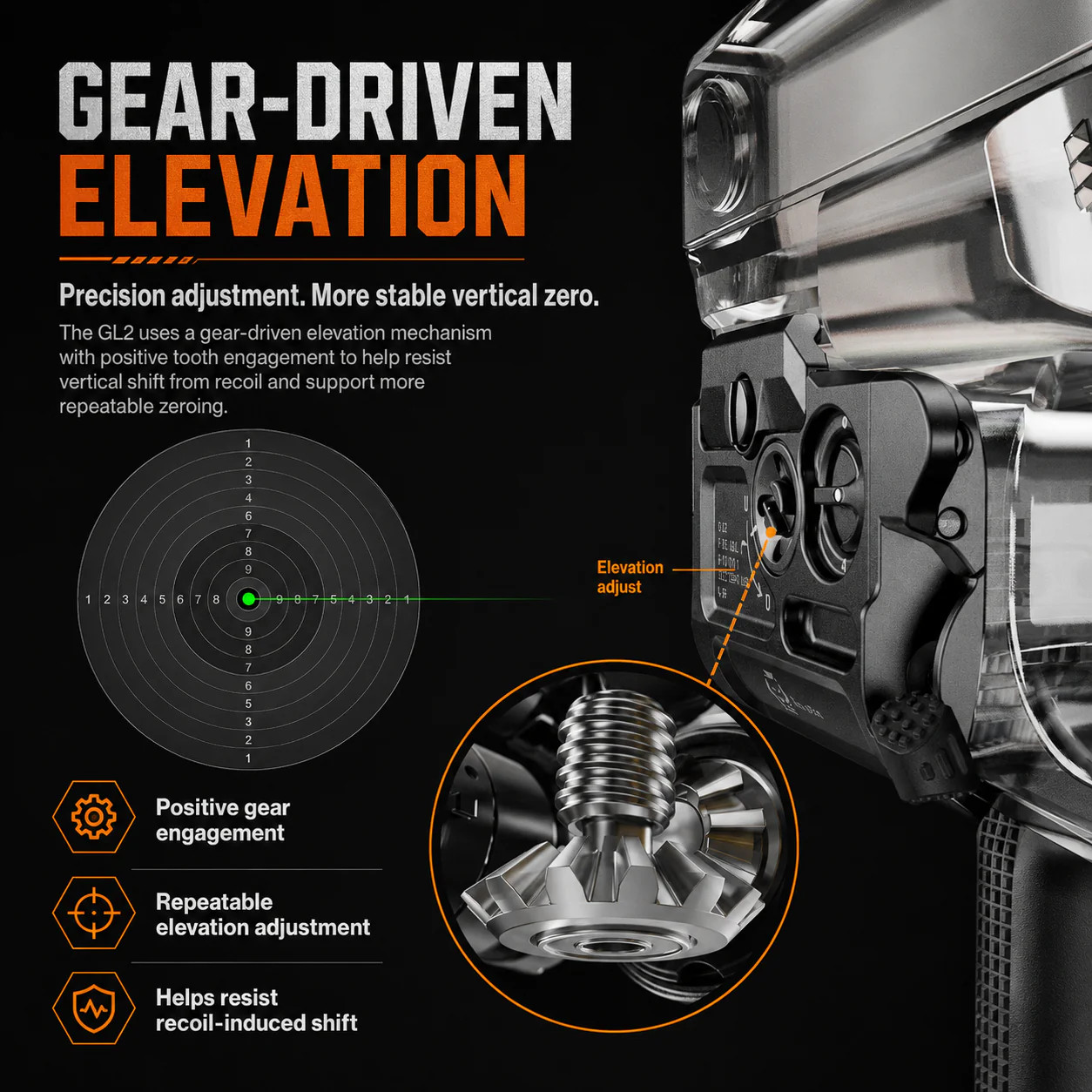 RovyVon GL2 Compact Tactical Pistol Light & Laser, GL2 IR