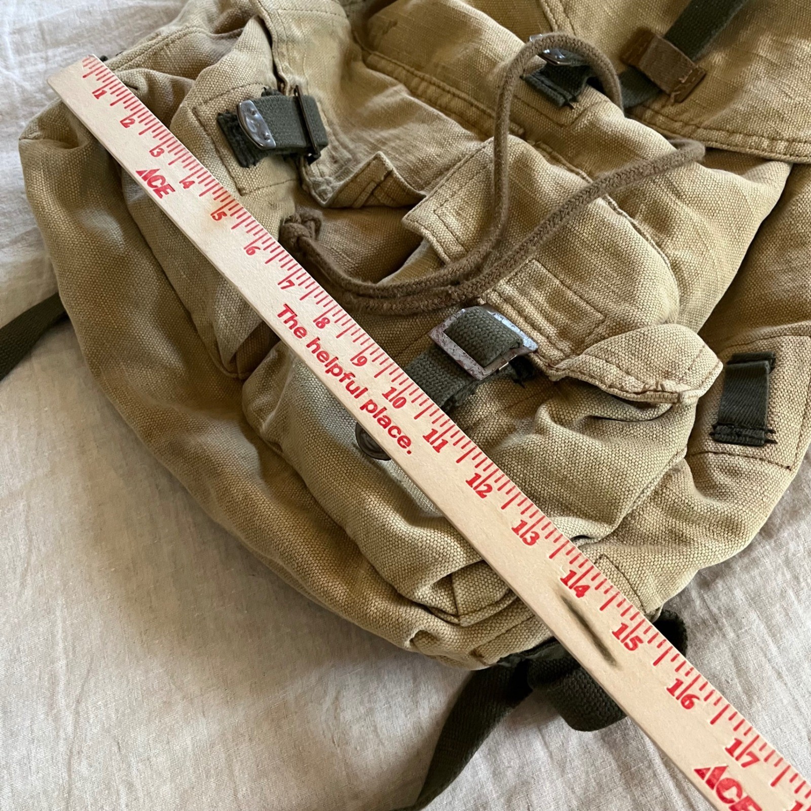 Vintage Old Navy Surplus Gear Canvas Backpack