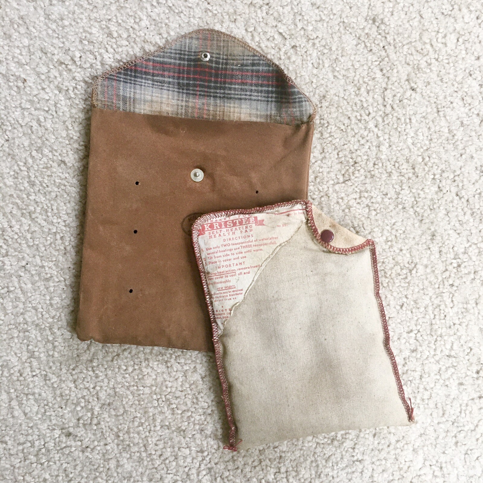 Vintage Kristee Self-Heating Health Pad No. 570 - Kristee Products Co. Akron OH