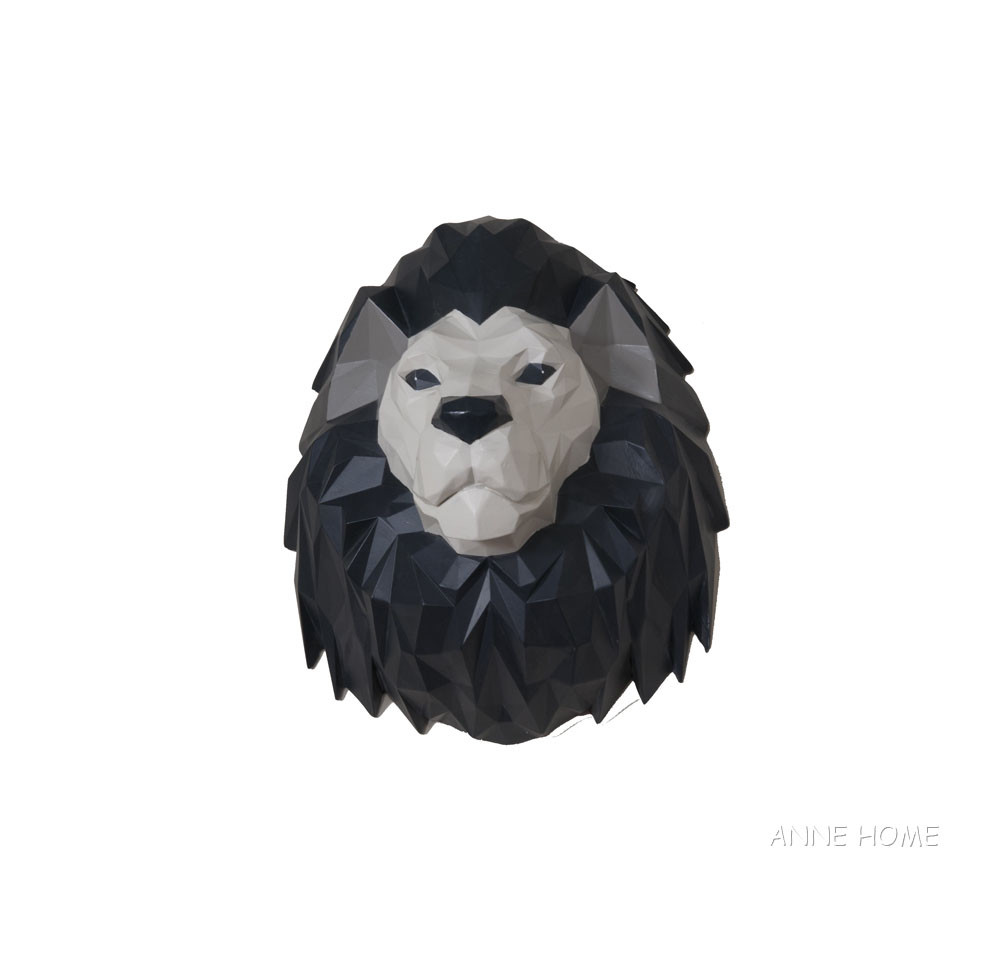 Lion 3D Origami Figurine Sculpture 14" African Safari Living Room Wall Decor New