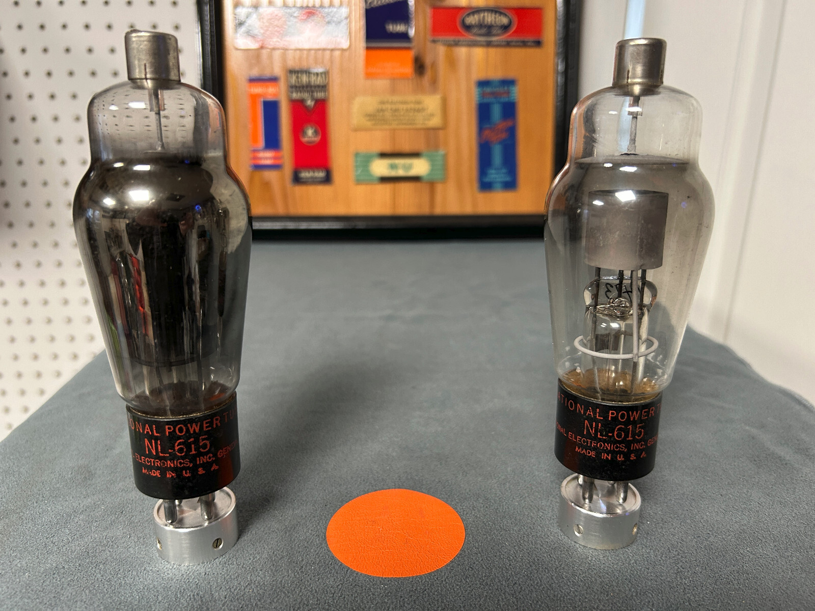 Rare Pair of National Power NL-615 Rectifier Tubes - Pre-Owned  - No Way To Test