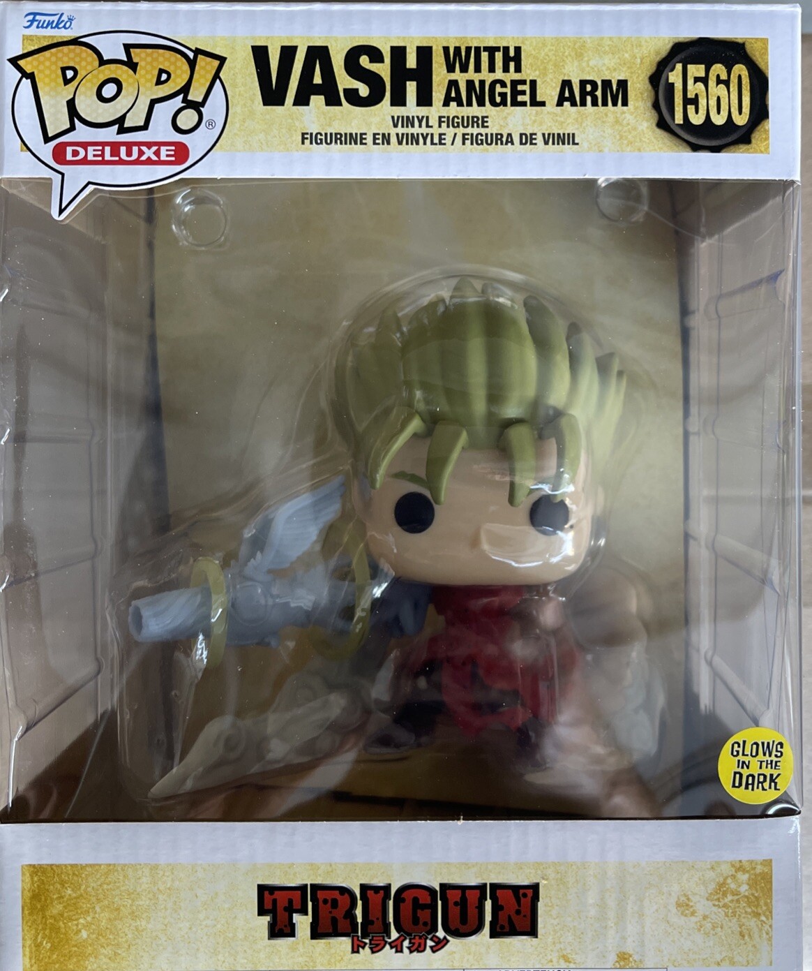 New Funko Pop! Deluxe: Trigun - Vash with Angel Arm (Glow) #1560