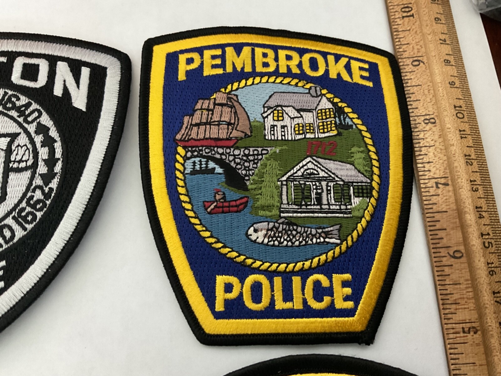 Massachusetts Police LawEnforcement collectable patches new full size 6 titles