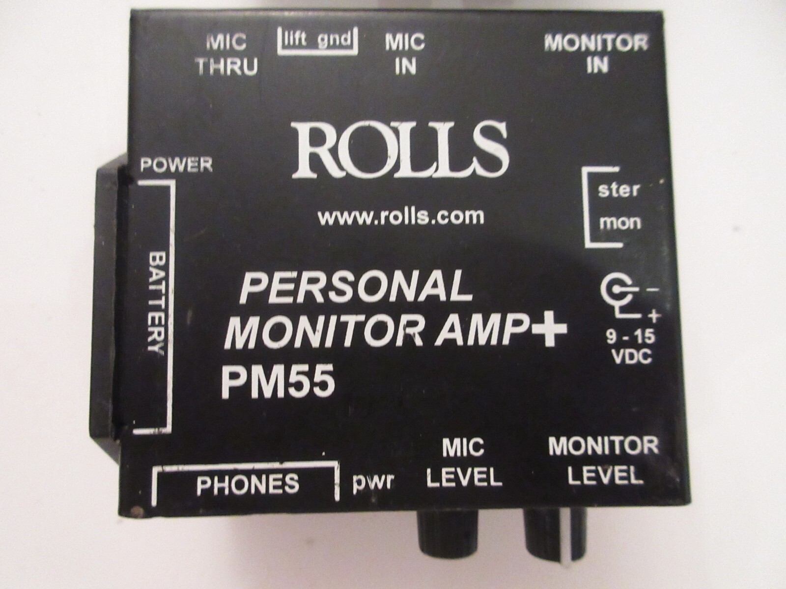 REDUCED: LOT of TWO: ROLLS PM55P Personal Monitor Amp/Limiter/ FREE SHIPPING