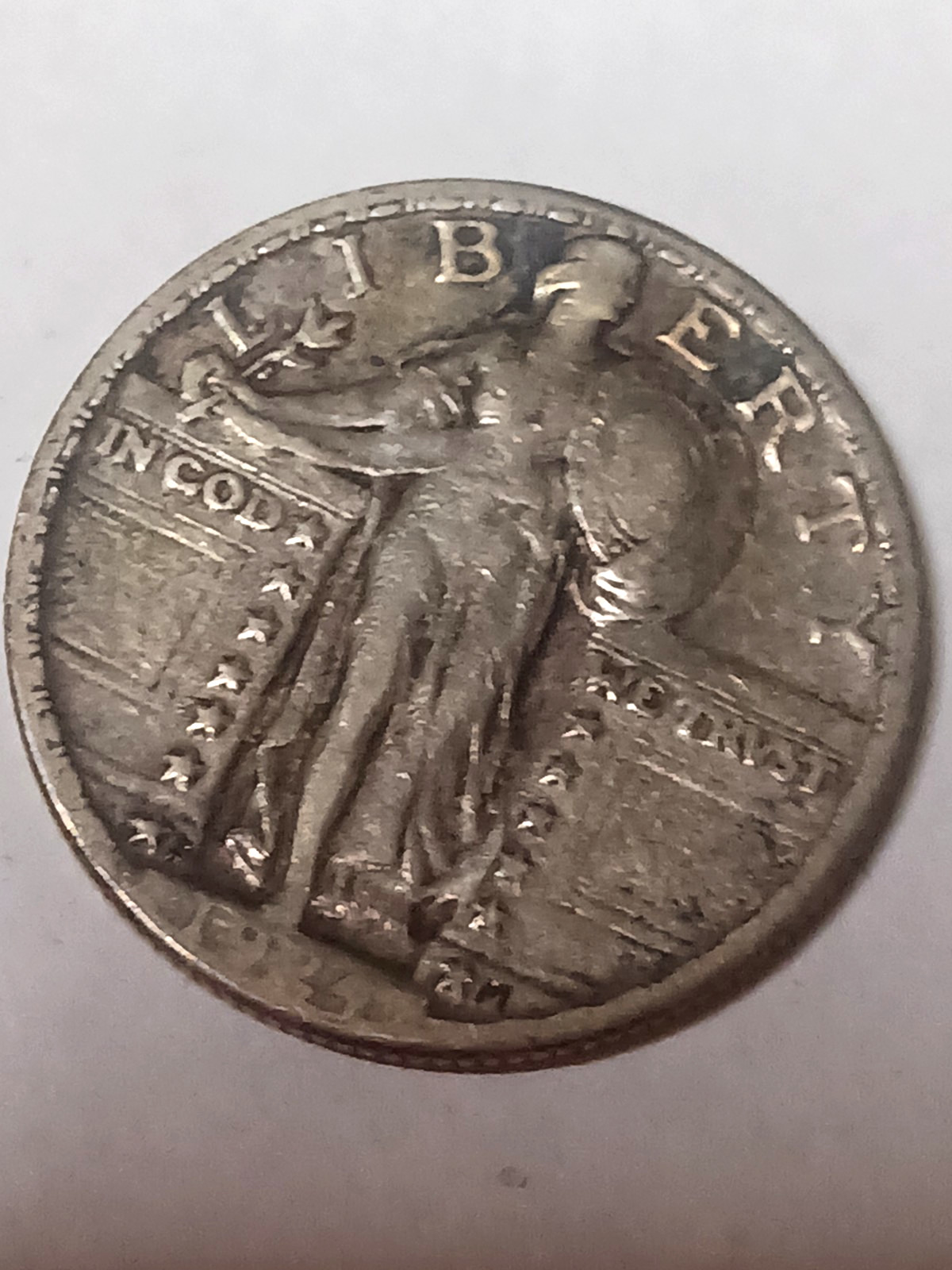 1924 S STANDING LIBERTY QUARTER, NICE XF