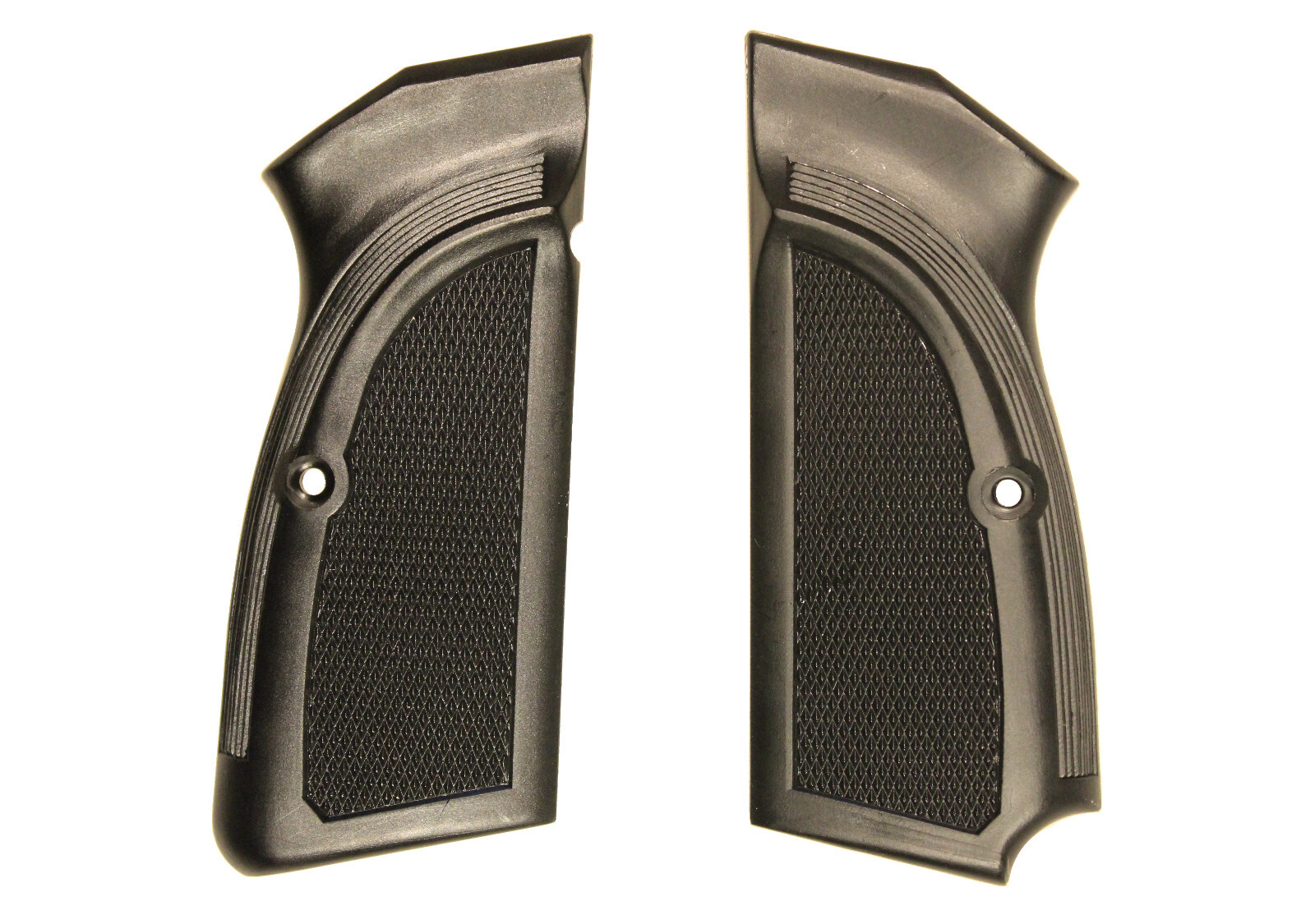 Browning Hi Power Factory Black Contoured Grips P35 FN Herstal Lanyard Loop