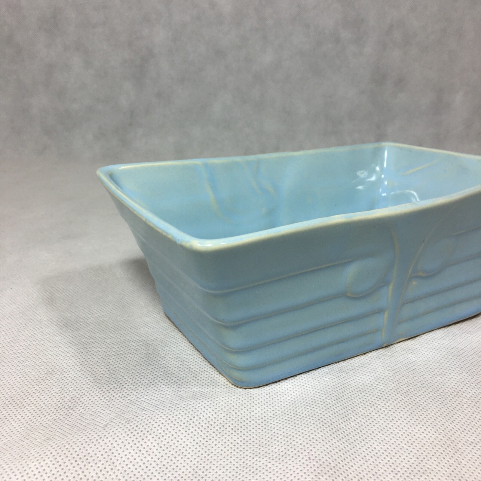 Ceramic Blue Rectangle Planter 8.25"