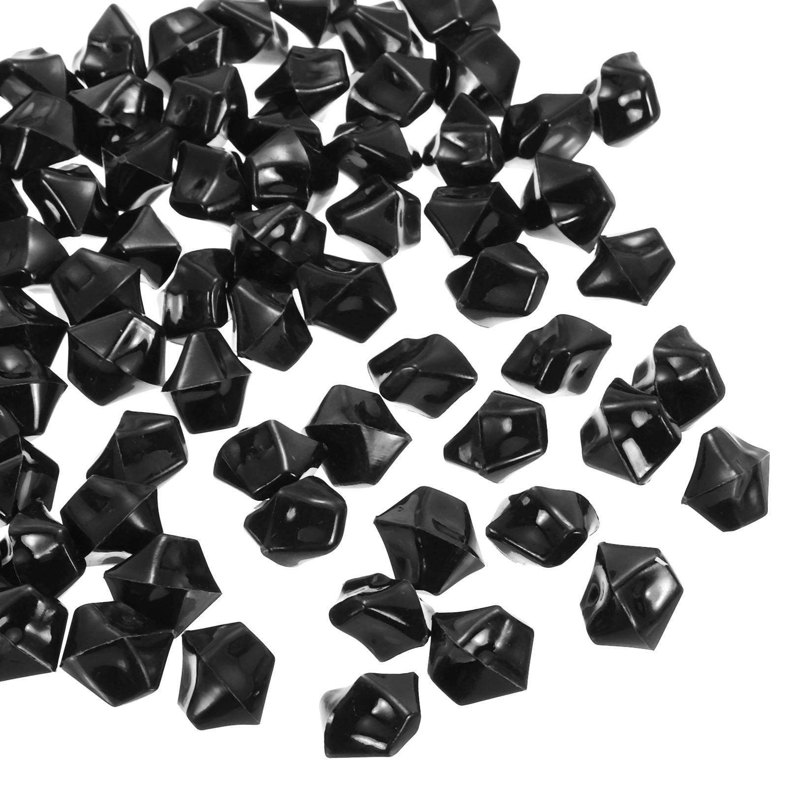800pcs Fake Ice Rocks Acrylic Black Fake Crystals Ice Diamonds