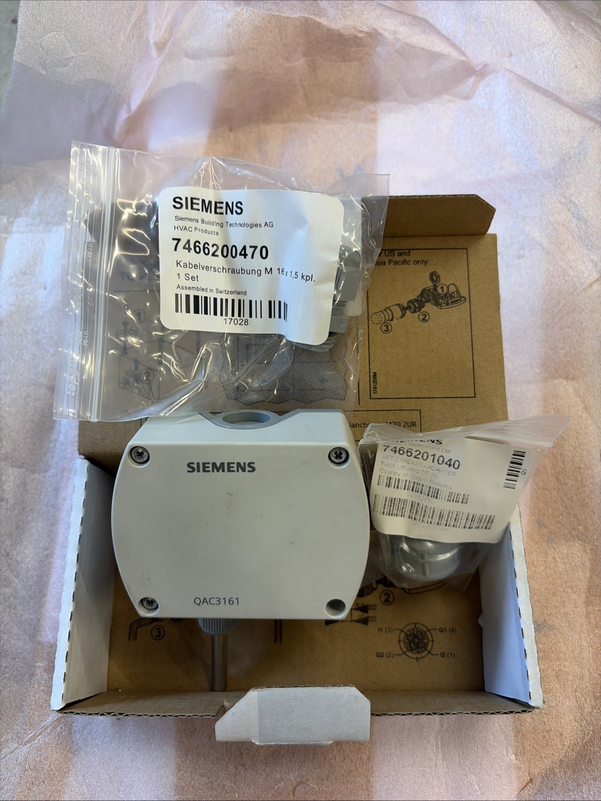 SIEMENS QAC3161 Outside Temperature Sensor