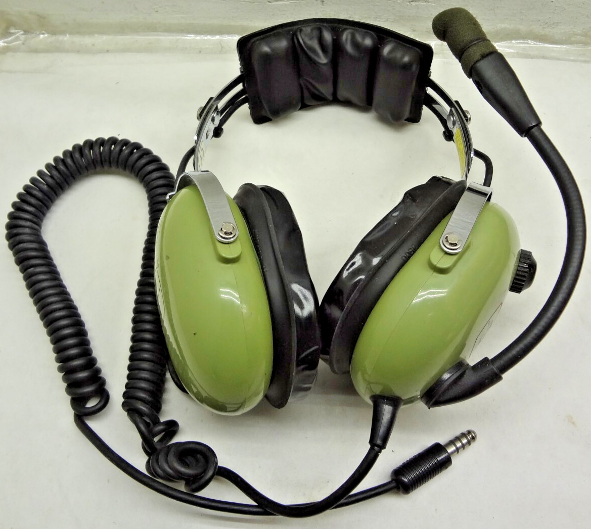David Clark Aviation Headset Model H10-26 w/ Microphone USED - FREE SHIPPING!!!