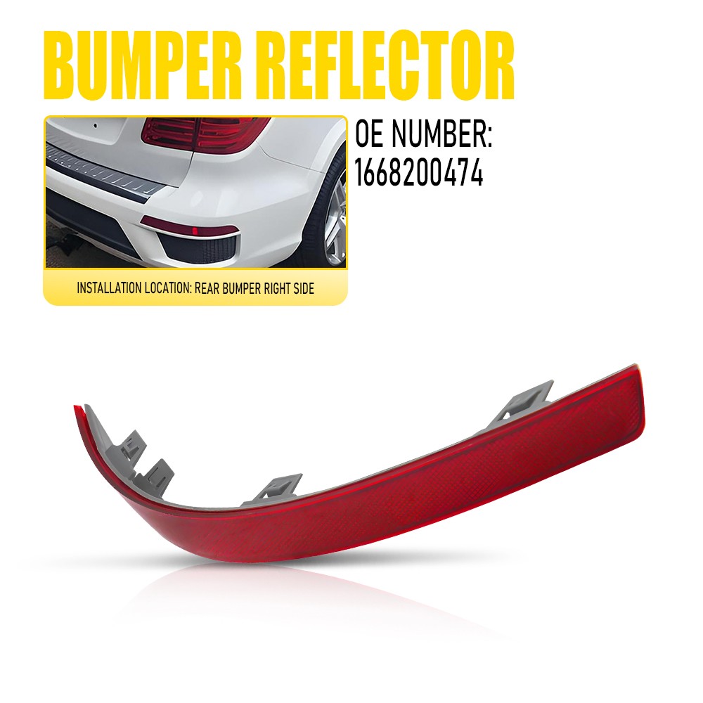 Right Rear Bumper Light Reflector For 2013-2016 Mercedes Benz GL320 GL450 GL550