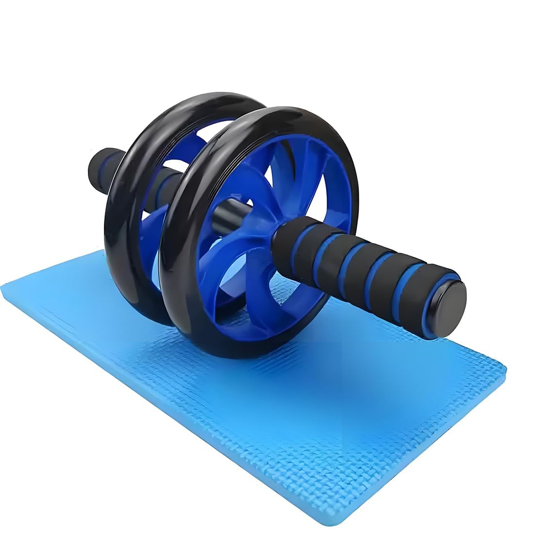 Abdominal Roller Wheels Ab Trainer with Knee Pad Core Workout Exercise Muscle...