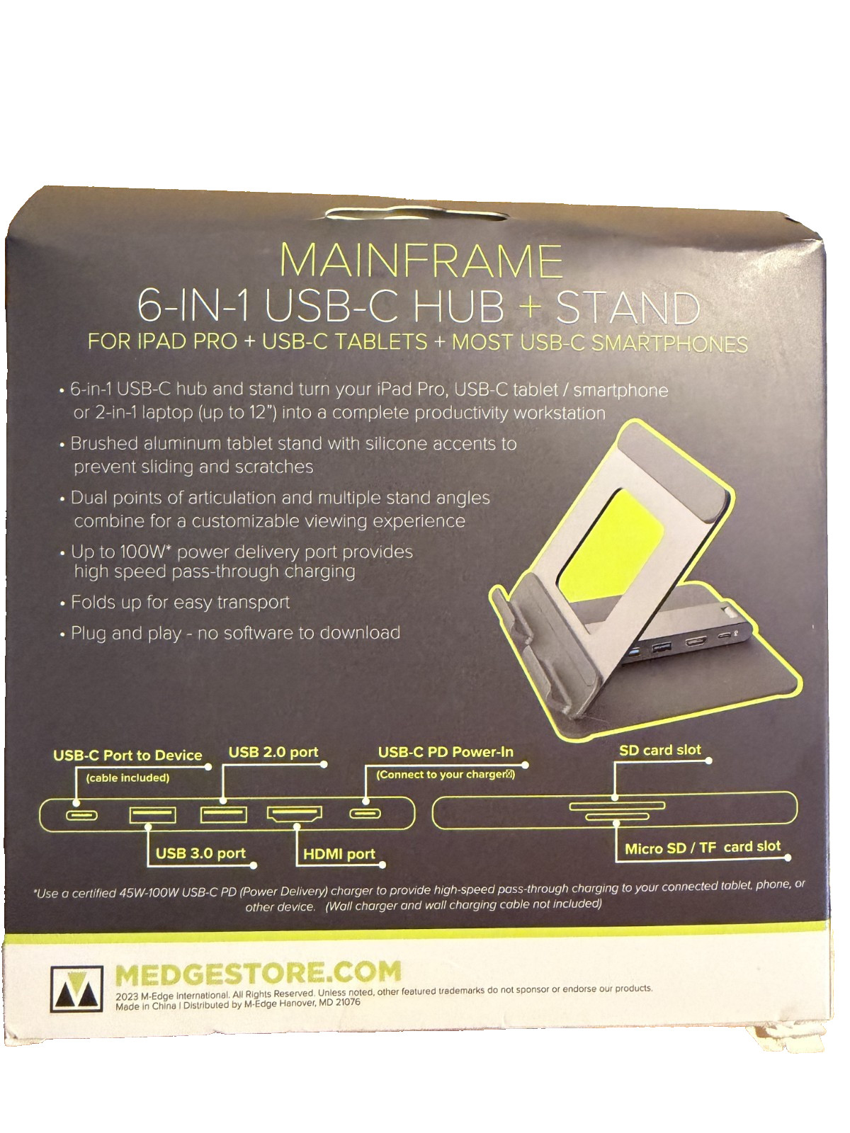 Medge Mainframe 6 IN 1 USB C HUB STAND